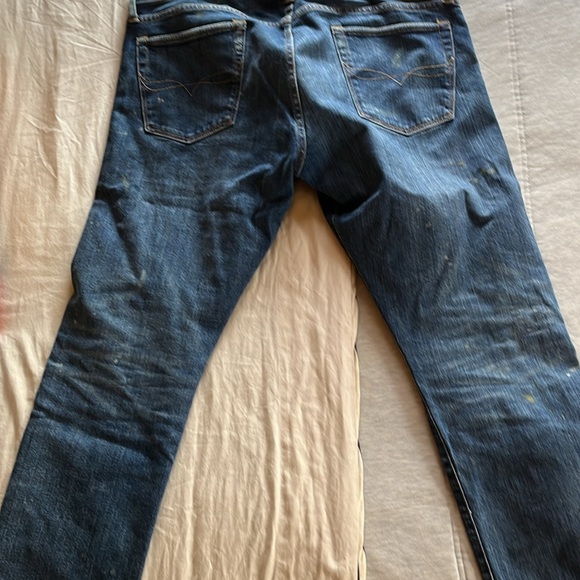 Polo Ralph Lauren Varick Slim-Straight Paint Splatter Denim 34x30 - Picture 4 of 7